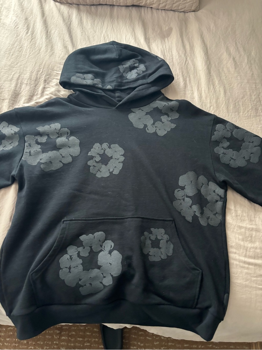 Men's Black Zip-Up Inspired Graphic Hoodie Sweater